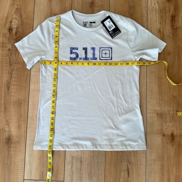 NWT 5.11 Women's Logo Short Sleeve Tee Sand Dune Size Medium - Picture 5 of 5